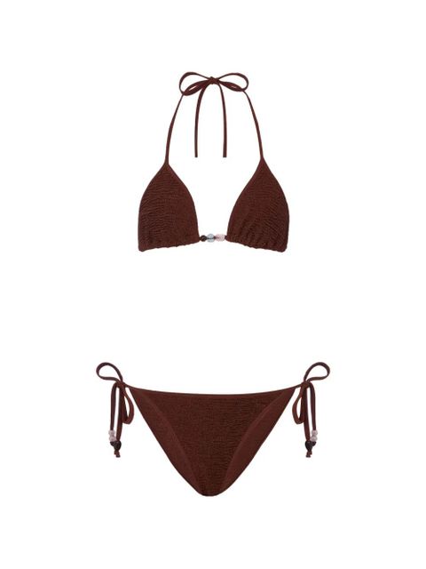 Hunza G Gina beaded bikini - Brown - zdjęcie produktu nr 1