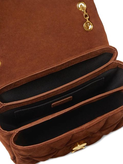 Versace quilted chain cross body bag - Brown