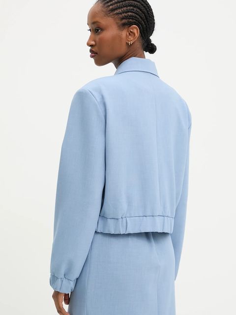 Answear.LAB kurtka kolor niebieski przejściowa