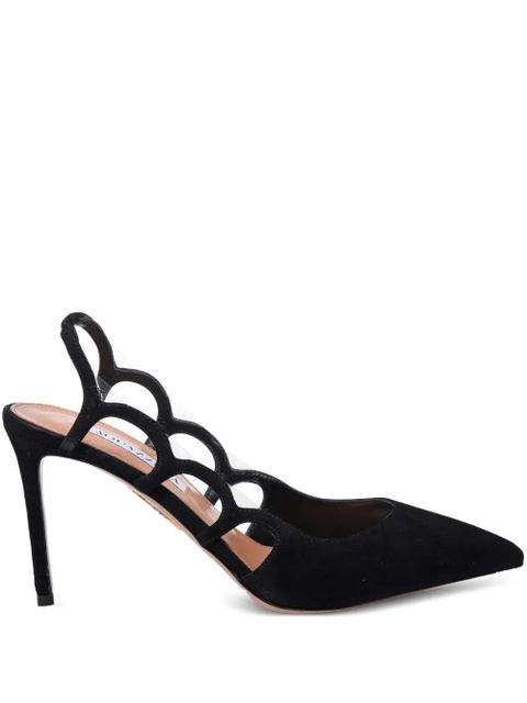 Aquazzura slingback cut-out pumps - Black - zdjęcie produktu nr 1