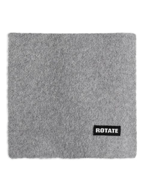 ROTATE BIRGER CHRISTENSEN logo-patch scarf - Grey - zdjęcie produktu nr 1