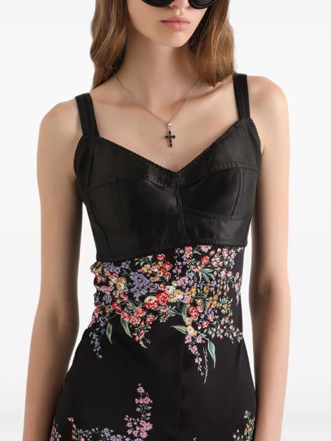 Dolce & Gabbana floral maxi dress - Black
