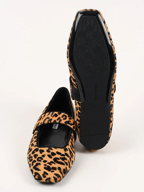 Karl Lagerfeld baleriny skórzane KONNIE kolor brązowy KL40183A