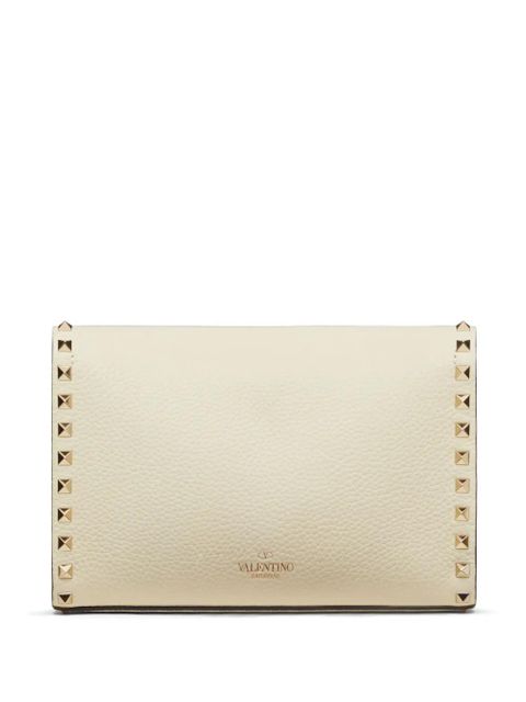 Valentino Garavani small Rockstud leather shoulder bag - White