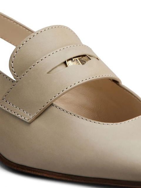 Tod's penny-detail leather pumps - Neutrals - zdjęcie produktu nr 2