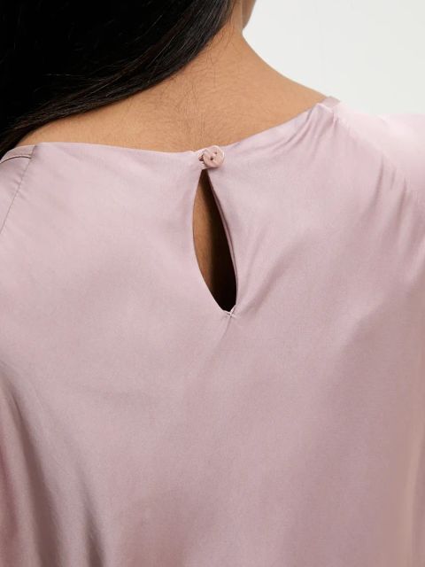 Answear.LAB sukienka kolor różowy maxi prosta