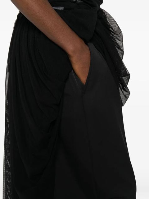 MM6 Maison Margiela drawstring trousers - Black