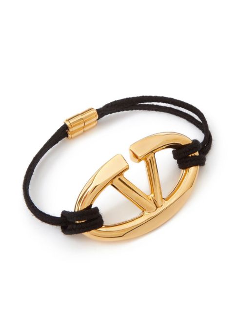 Valentino Garavani The Bold Edition VLogo rope bracelet - Gold