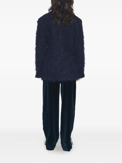 Tory Burch textured wool blazer - Blue