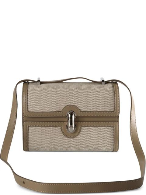 Savette herringbone-pattern flap cross body bag - Neutrals - zdjęcie produktu nr 1