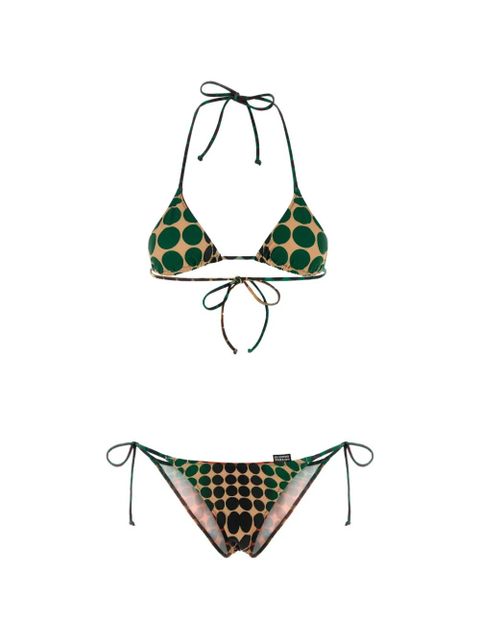 Jean Paul Gaultier Reissue polka-dot bikini set - Brown - zdjęcie produktu nr 2