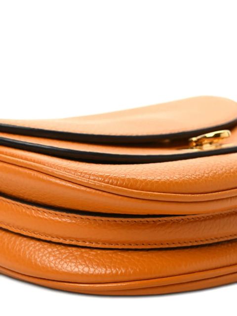 Ferragamo flap leather shoulder bag - Brown