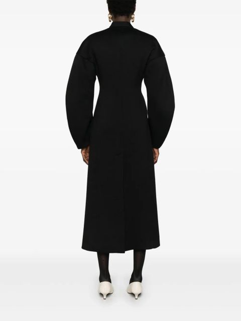 Jil Sander V-neck coat - Black