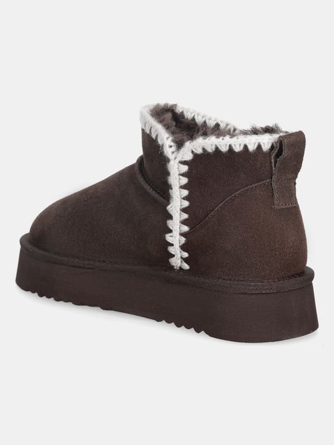 Answear.LAB śniegowce zamszowe kolor brązowy - zdjęcie produktu nr 2