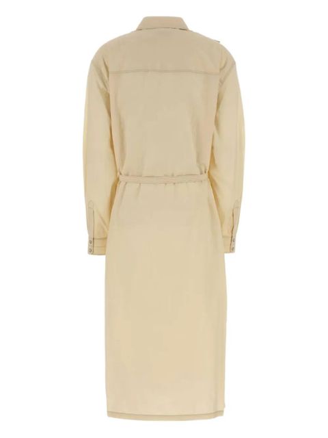 LEMAIRE shirt belted dress - Neutrals - zdjęcie produktu nr 2