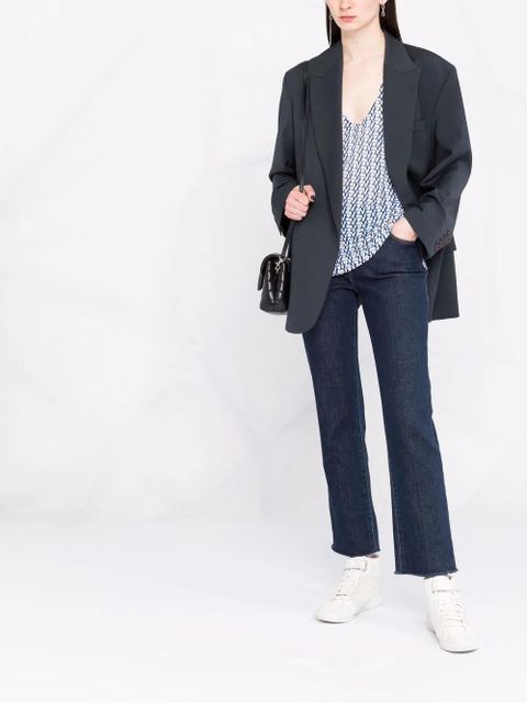 Zadig&Voltaire Lee monogram-print tank top - Blue - zdjęcie produktu nr 2