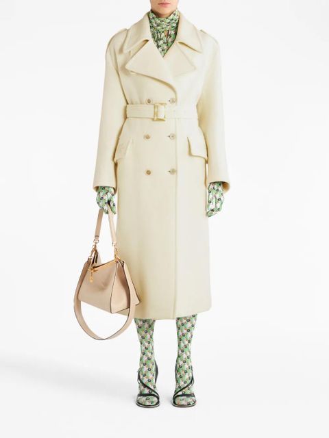 ETRO belted-waist double-breasted coat - Neutrals - zdjęcie produktu nr 2