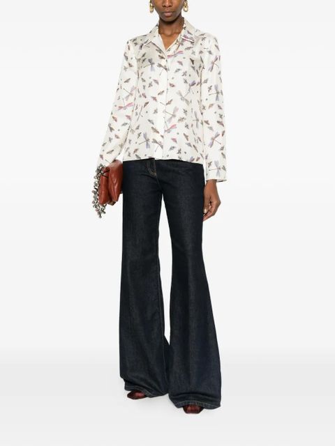 Gucci dragonfly-print shirt - Neutrals - zdjęcie produktu nr 2