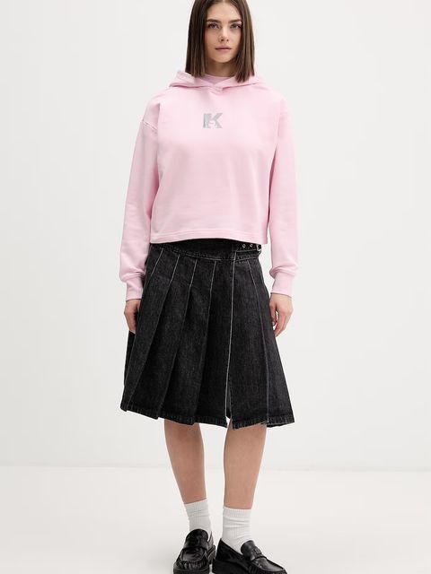 Karl Lagerfeld Jeans bluza z kapturem damska bawełniana - zdjęcie produktu nr 1