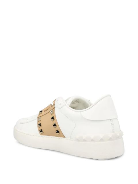 Valentino Garavani Rockstud embellished low-top sneakers - White