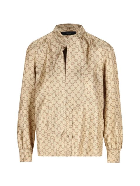 Gucci GG canvas shirt - Neutrals - zdjęcie produktu nr 1