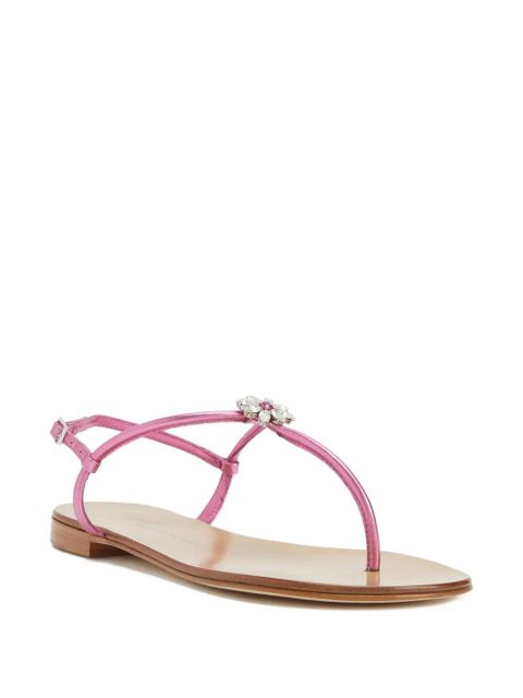Giuseppe Zanotti Geltrude crystal-embellished sandals - Pink - zdjęcie produktu nr 2