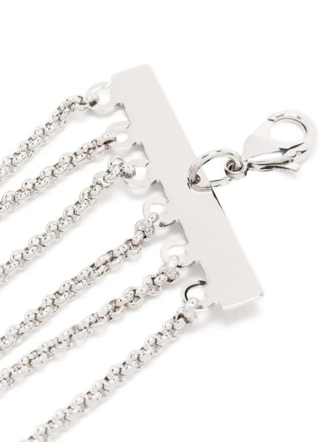 Dolce & Gabbana logo-plaque chain necklace - Silver