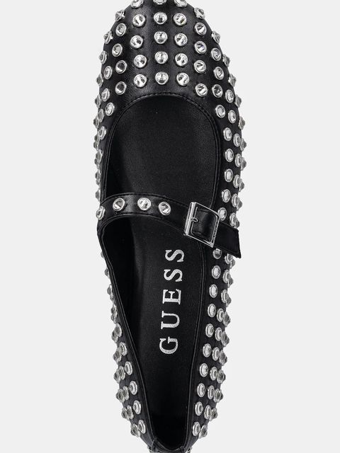 Guess baleriny KALIDAL kolor czarny FLTKDL ELE02