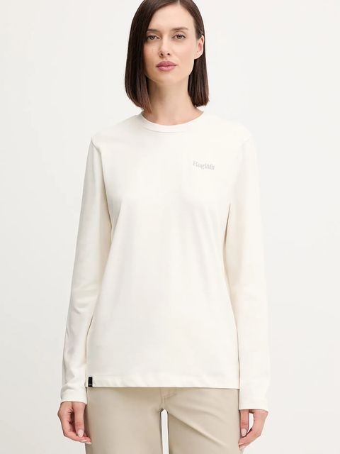 Haglöfs longsleeve damski kolor beżowy 607663 - zdjęcie produktu nr 1