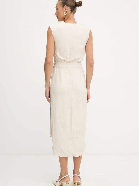 Marciano by Guess sukienka WHITNEY kolor beżowy midi prosta 5YGK55 7337A - zdjęcie produktu nr 2