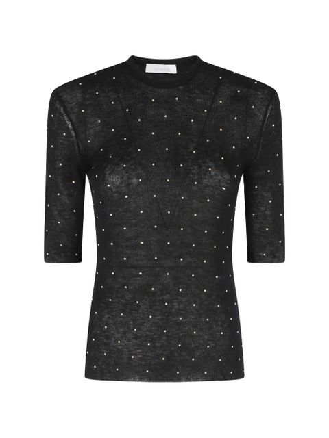 Rabanne crew-neck top - Black - zdjęcie produktu nr 1