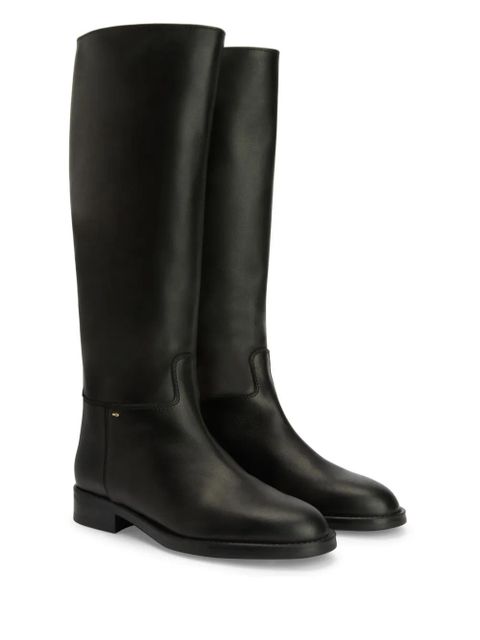 Giuseppe Zanotti Nourine leather mid-calf boots - Black - zdjęcie produktu nr 2