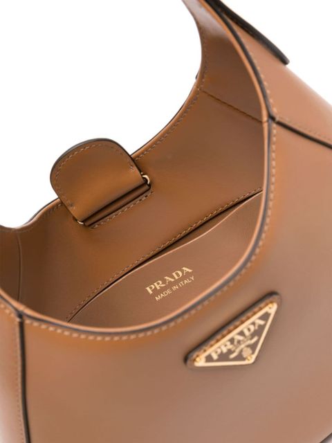 Prada City leather shoulder bag - Brown