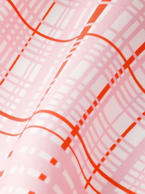 Prada printed silk twill scarf - White