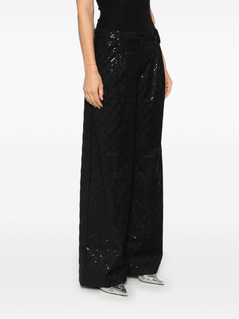 ROTATE BIRGER CHRISTENSEN sequinned wide-leg trousers - Black - zdjęcie produktu nr 2