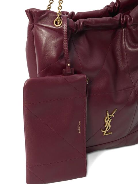 Saint Laurent Jaimne Pochon quilted shoulder bag - Red - zdjęcie produktu nr 2