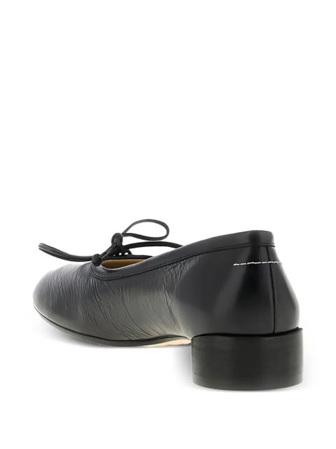 MM6 Maison Margiela single-stitch bow-detail pumps - Black