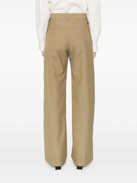 LEMAIRE straight tailored trousers - Green