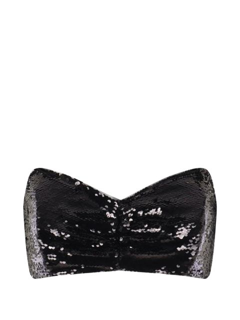 Simone Rocha sequined strapless top - Black - zdjęcie produktu nr 1