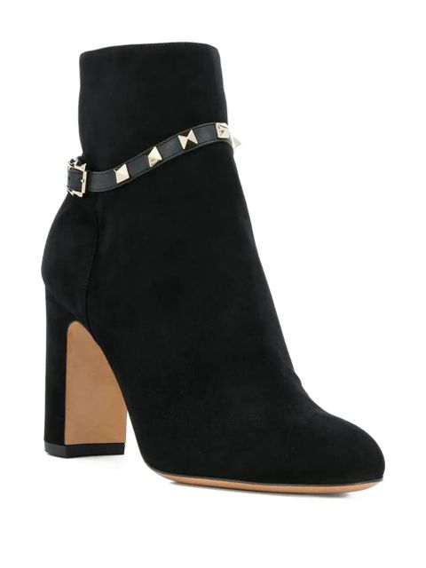 Valentino Garavani 95mm Rockstud ankle boots - Black - zdjęcie produktu nr 2
