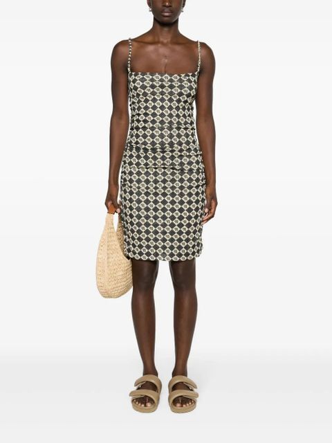 Nanushka monogram-print minidress - Neutrals - zdjęcie produktu nr 2