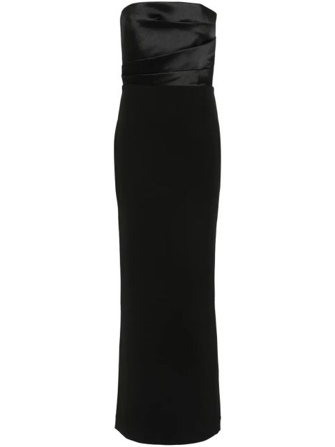 Solace London Afra crepe maxi dress - Black - zdjęcie produktu nr 1