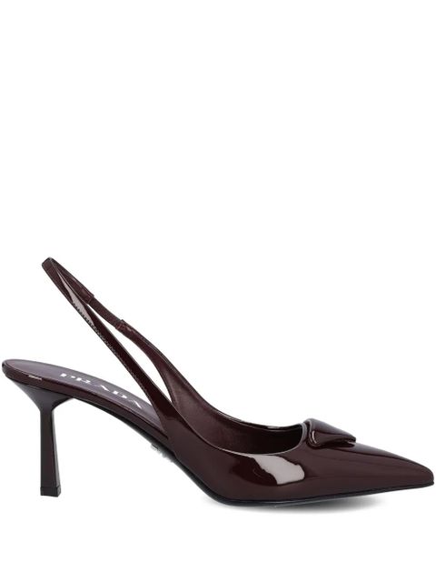 Prada 75mm slingback pumps - Brown - zdjęcie produktu nr 1