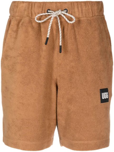 UGG logo-print cotton shorts - Brown - zdjęcie produktu nr 1