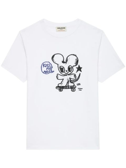 Zadig&Voltaire Edwin Happy Mouse t-shirt - White - zdjęcie produktu nr 1