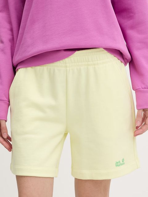 Jack Wolfskin szorty dresowe damskie bawełniane Celebrate The Paw - zdjęcie produktu nr 2