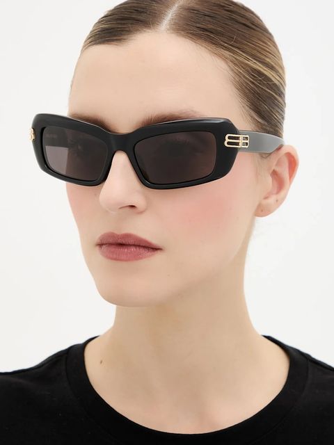 Balenciaga okulary przeciwsłoneczne damskie kolor czarny BB0432S