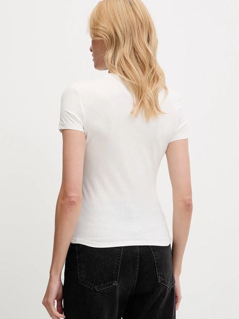 Tommy Jeans t-shirt bawełniany 2-pack damski kolor czarny DW0DW21746