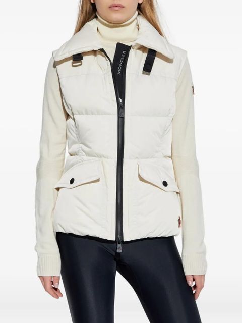 Moncler Grenoble padded pocketed gilet - Neutrals
