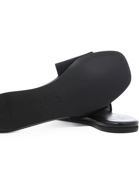 Givenchy logo-band flat sandals - Black